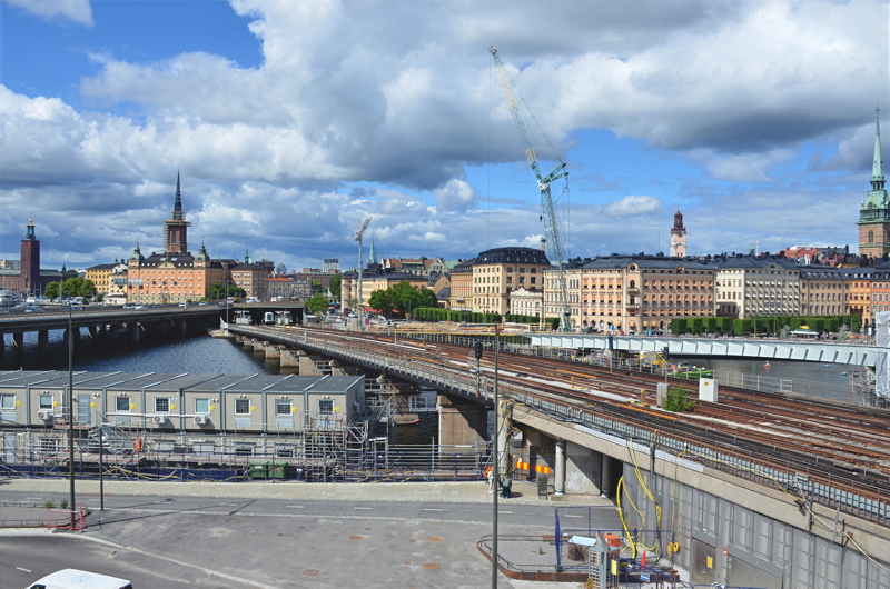27 - The Slussen transportation hub undergoing revitalization in Stockholm, Sweden